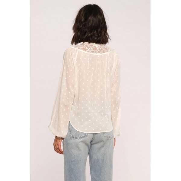 Anda Swiss Dot Woven Top Anda Swiss Dot Woven Top