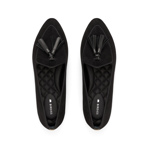 The Heron - Black Suede Tassel The Heron - Black Suede Tassel