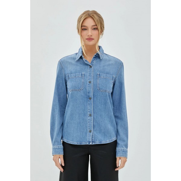 Button Down Denim Shirt Button Down Denim Shirt