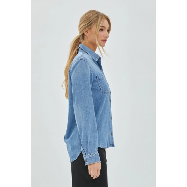 Button Down Denim Shirt Button Down Denim Shirt
