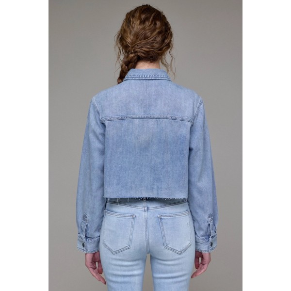 Abbey Soft Denim Crop Shirt Abbey Soft Denim Crop Shirt