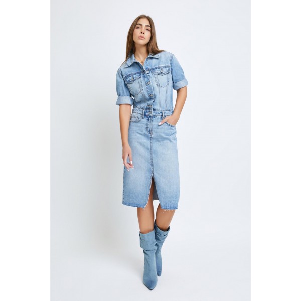 Denim Shirt Dress Denim Shirt Dress