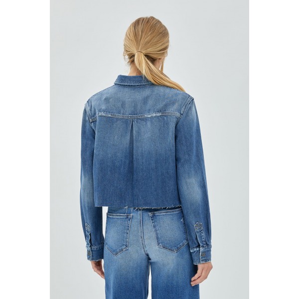Crop Denim Shirt Crop Denim Shirt