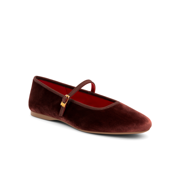 The Hummingbird - Mary Jane Brandy Velvet The Hummingbird - Mary Jane Brandy Velvet
