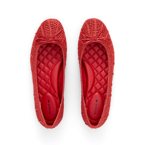 The Hummingbird - Red Raffia The Hummingbird - Red Raffia