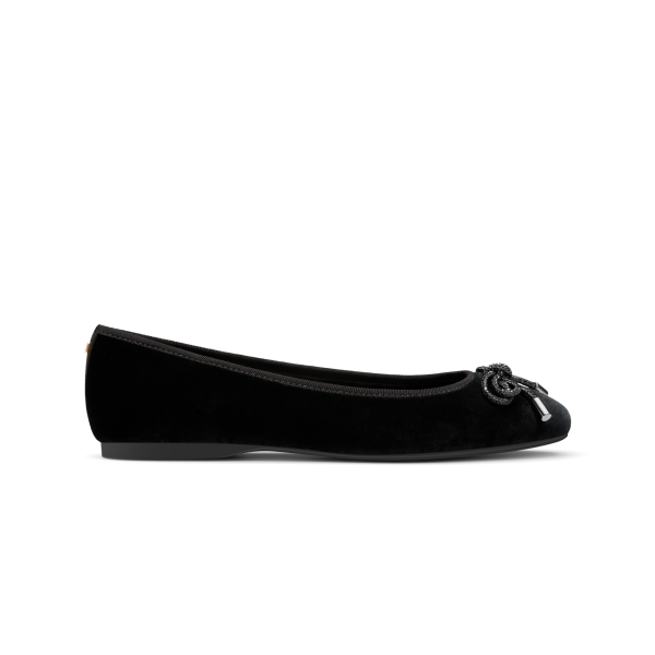 The Hummingbird - Black Velvet Jeweled Bow The Hummingbird - Black Velvet Jeweled Bow