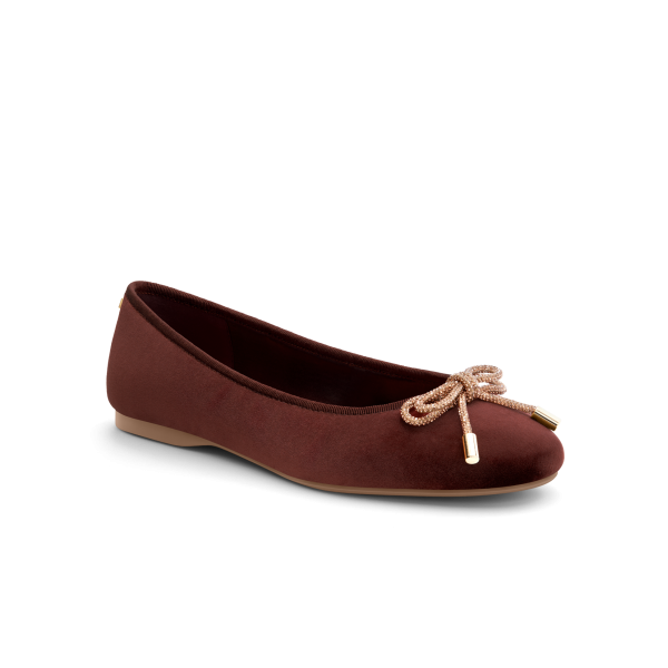 The Hummingbird - Brandy Velvet Jeweled Bow The Hummingbird - Brandy Velvet Jeweled Bow