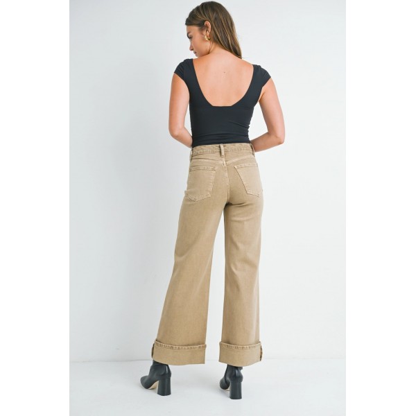 Cuffed Palazzo Jean Cuffed Palazzo Jean