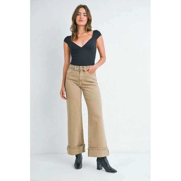 Cuffed Palazzo Jean Cuffed Palazzo Jean