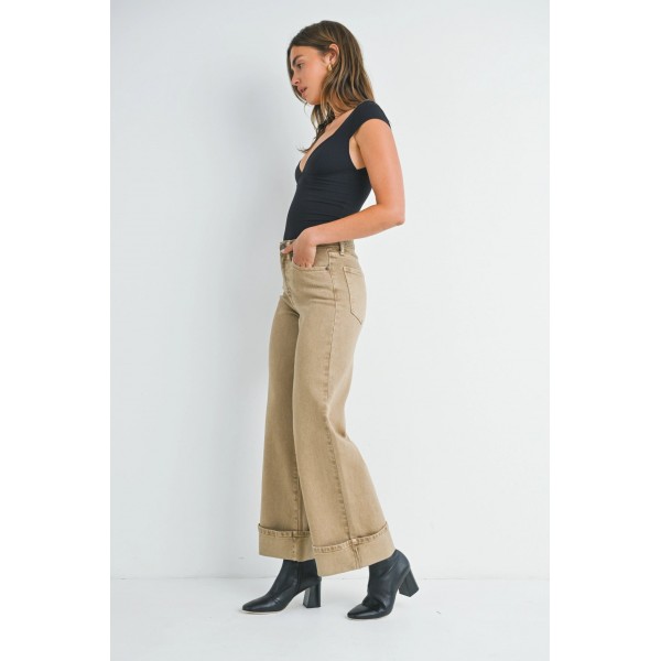 Cuffed Palazzo Jean Cuffed Palazzo Jean