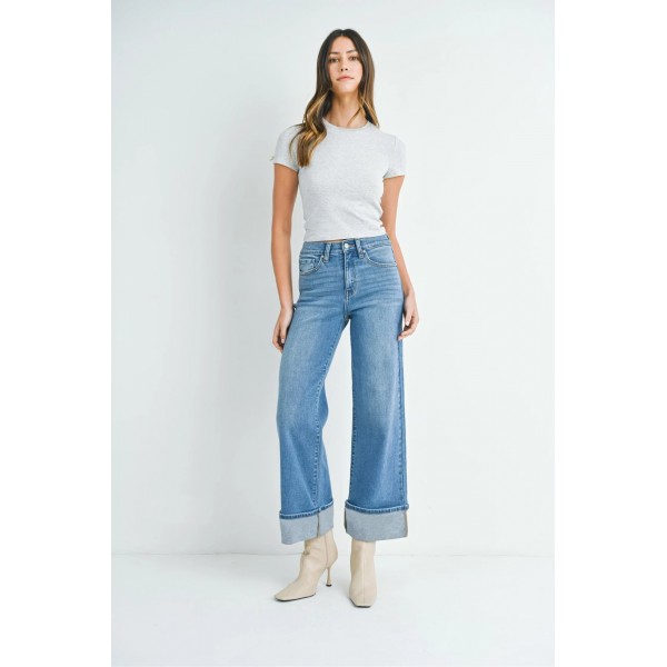 Cuffed Palazzo Jean Cuffed Palazzo Jean
