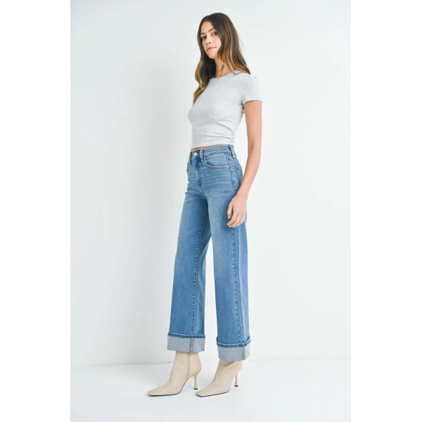 Cuffed Palazzo Jean Cuffed Palazzo Jean