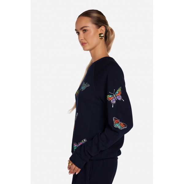 Anela Vintage Butterfly Sweatshirt Anela Vintage Butterfly Sweatshirt
