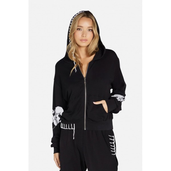 Lachelle Skull Heart Zip Hood Lachelle Skull Heart Zip Hood