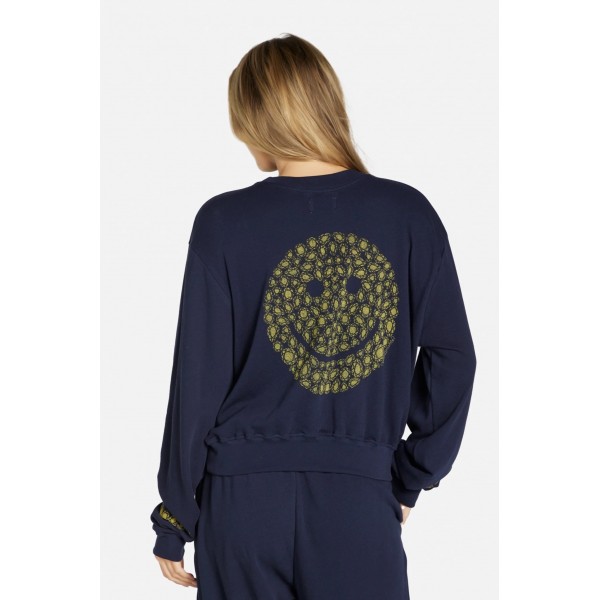 Spalding Diamond Happy Face Sweat Shirt Spalding Diamond Happy Face Sweat Shirt