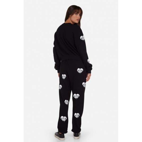 Spalding Skull Heart Sweat Shirt Spalding Skull Heart Sweat Shirt