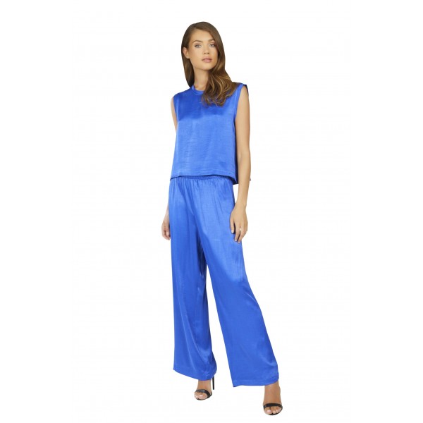 Theoden Satin Wide Leg Pant Theoden Satin Wide Leg Pant