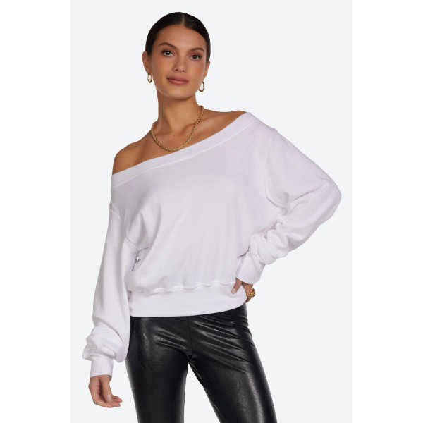 Bix Off the Shoulder Sweatshirt Bix Off the Shoulder Sweatshirt