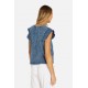 Bronte Short Sleeve Acid Denim Tee Bronte Short Sleeve Acid Denim Tee