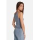 Rib Denim Wash Tank Rib Denim Wash Tank