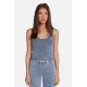 Rib Denim Wash Tank Rib Denim Wash Tank