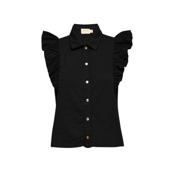 Archer Ruffle Button Top Archer Ruffle Button Top