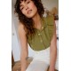 Archer Ruffle Button Top Archer Ruffle Button Top