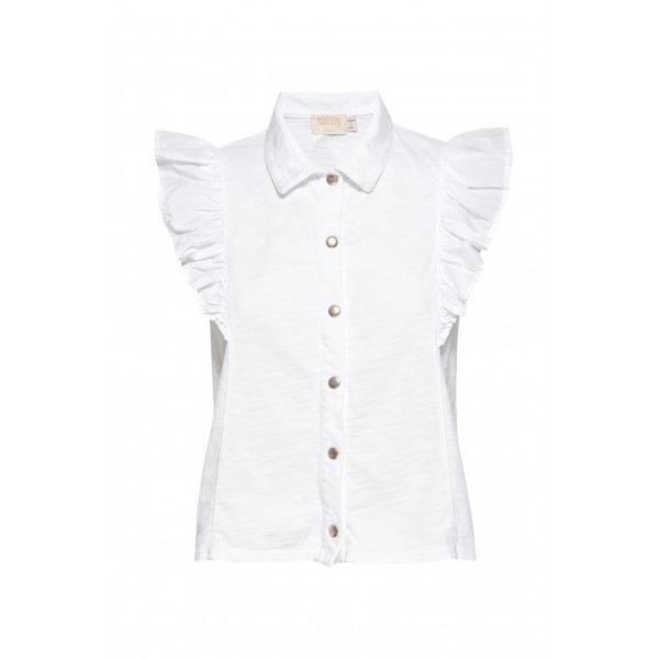 Archer Ruffle Button Top Archer Ruffle Button Top