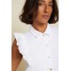 Archer Ruffle Button Top Archer Ruffle Button Top