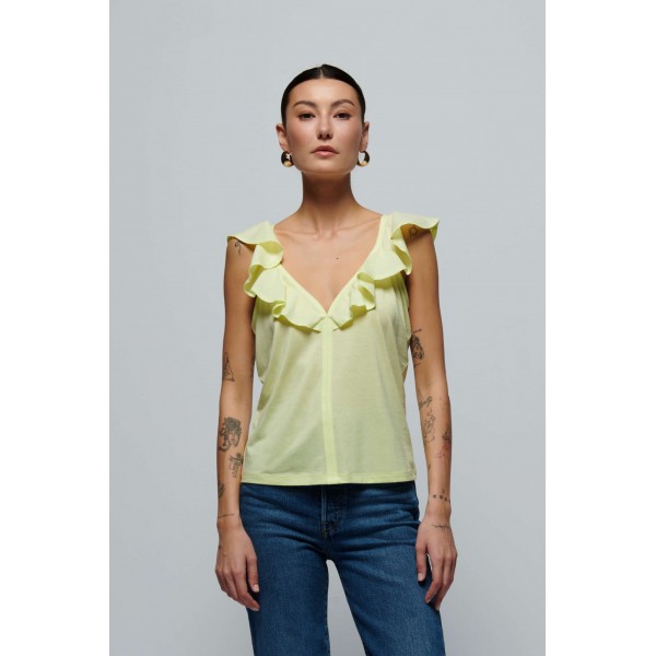 Neah Ruffle Tank Top Neah Ruffle Tank Top