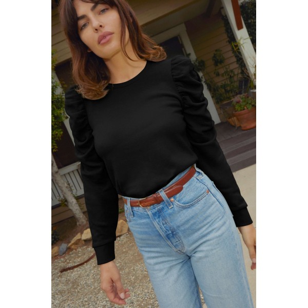 Perla Gathered Sweatshirt Perla Gathered Sweatshirt