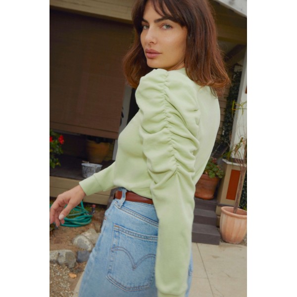 Perla Gathered Sweatshirt Perla Gathered Sweatshirt