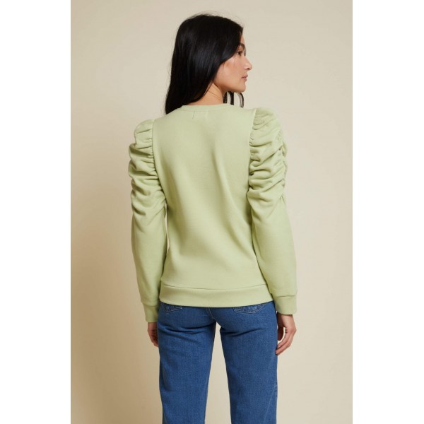 Perla Gathered Sweatshirt Perla Gathered Sweatshirt