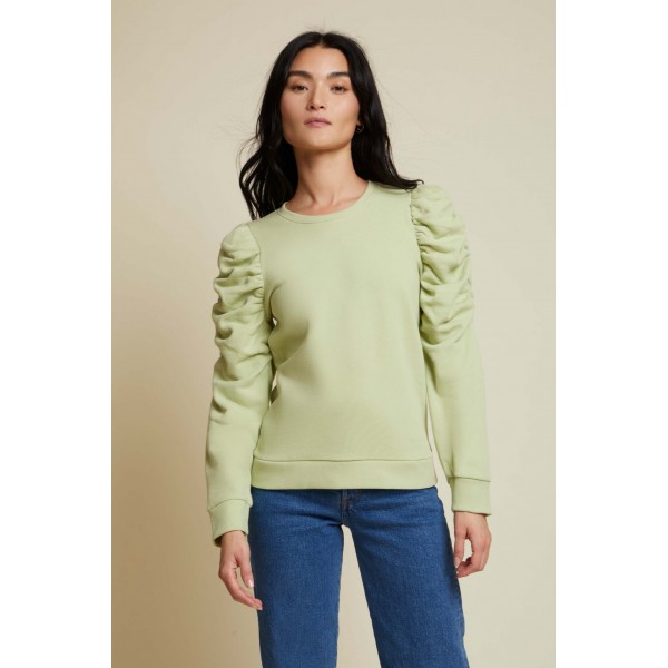 Perla Gathered Sweatshirt Perla Gathered Sweatshirt