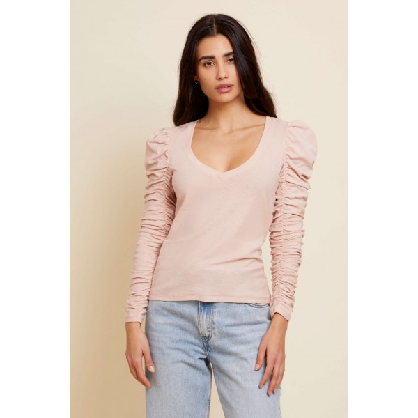 Renee Shirred V neck Renee Shirred V neck