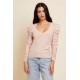 Renee Shirred V neck Renee Shirred V neck