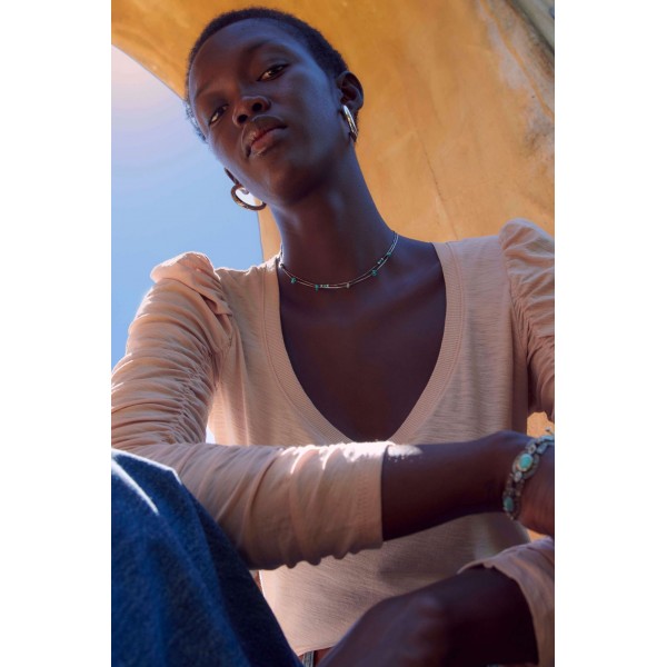 Renee Shirred V neck Renee Shirred V neck