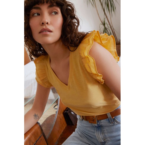 Rylan Contrast Ruffle Tank Rylan Contrast Ruffle Tank