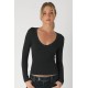 Deep V-Neck Long Sleeve Deep V-Neck Long Sleeve