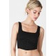 Rib Square Neck Corset Tank Rib Square Neck Corset Tank