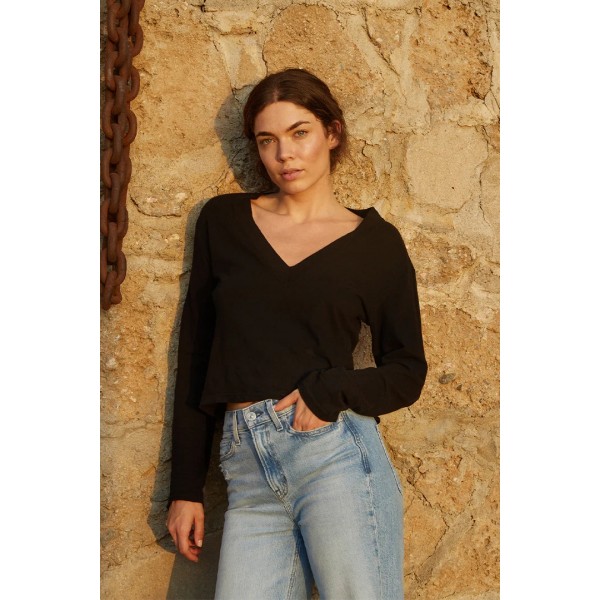 Jimi Long Sleeve V-Neck Tee Jimi Long Sleeve V-Neck Tee