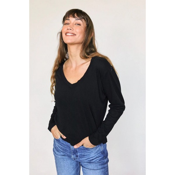 Jimi Long Sleeve V-Neck Tee Jimi Long Sleeve V-Neck Tee