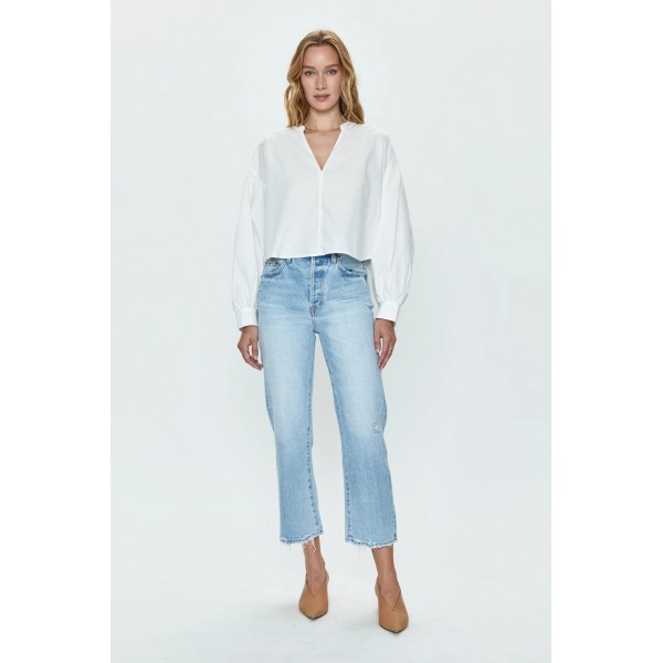 Cassie Crop High Rise Straight Jean Cassie Crop High Rise Straight Jean