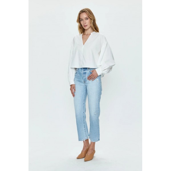 Cassie Crop High Rise Straight Jean Cassie Crop High Rise Straight Jean