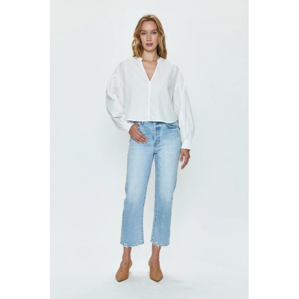 Cassie Crop High Rise Straight Jean Cassie Crop High Rise Straight Jean