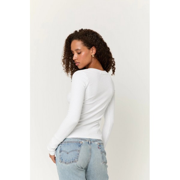Rae Scoop Rib Long Sleeve Rae Scoop Rib Long Sleeve