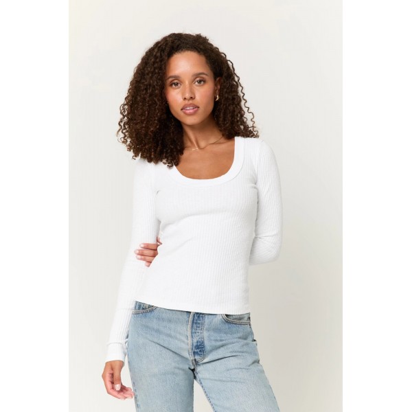 Rae Scoop Rib Long Sleeve Rae Scoop Rib Long Sleeve