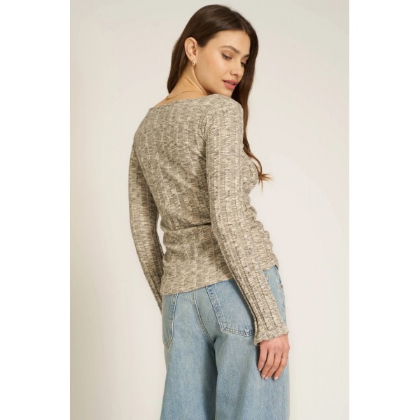 Sanna Boat Neck Sweater Rib Long Sleeve Sanna Boat Neck Sweater Rib Long Sleeve