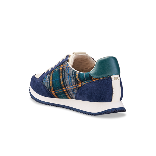The Roadrunner - Navy Plaid Suede The Roadrunner - Navy Plaid Suede