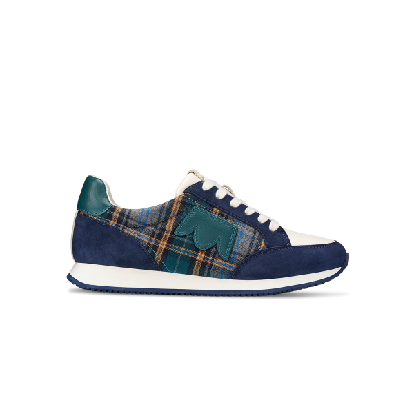 The Roadrunner - Navy Plaid Suede The Roadrunner - Navy Plaid Suede